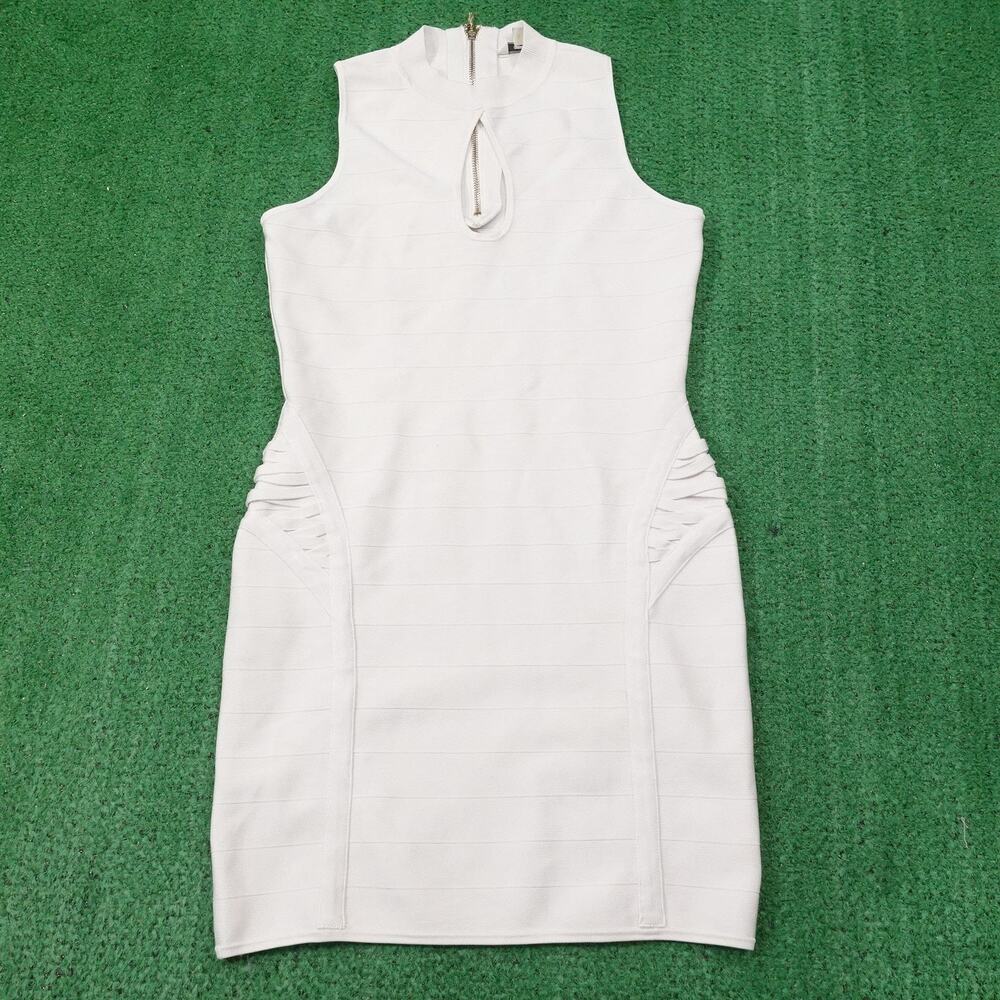 Guess White Sleeveless Midi Dress